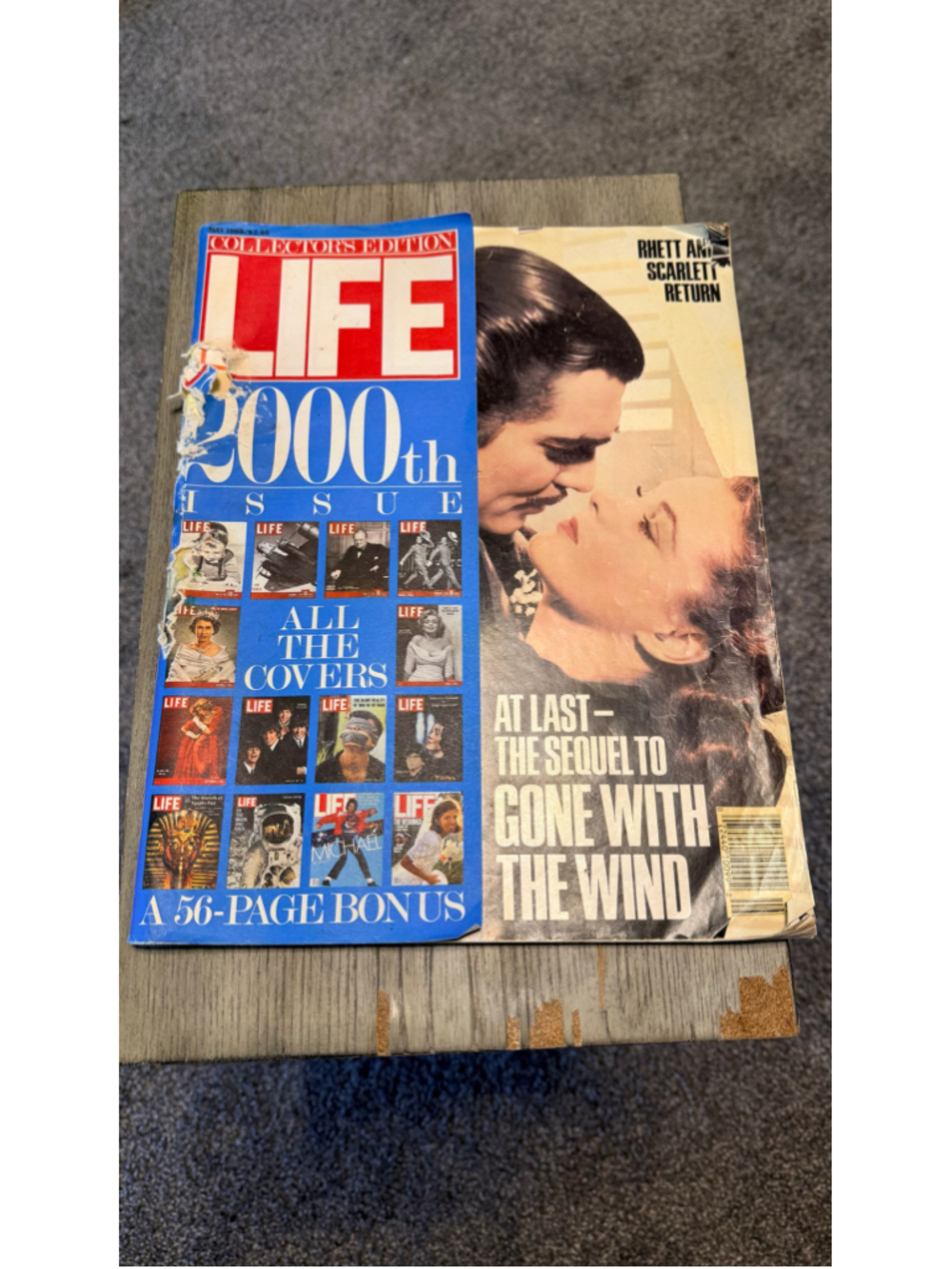 Life Magazine 2000th Issue Collector's Edition May 1988 Blue Red- Vintage